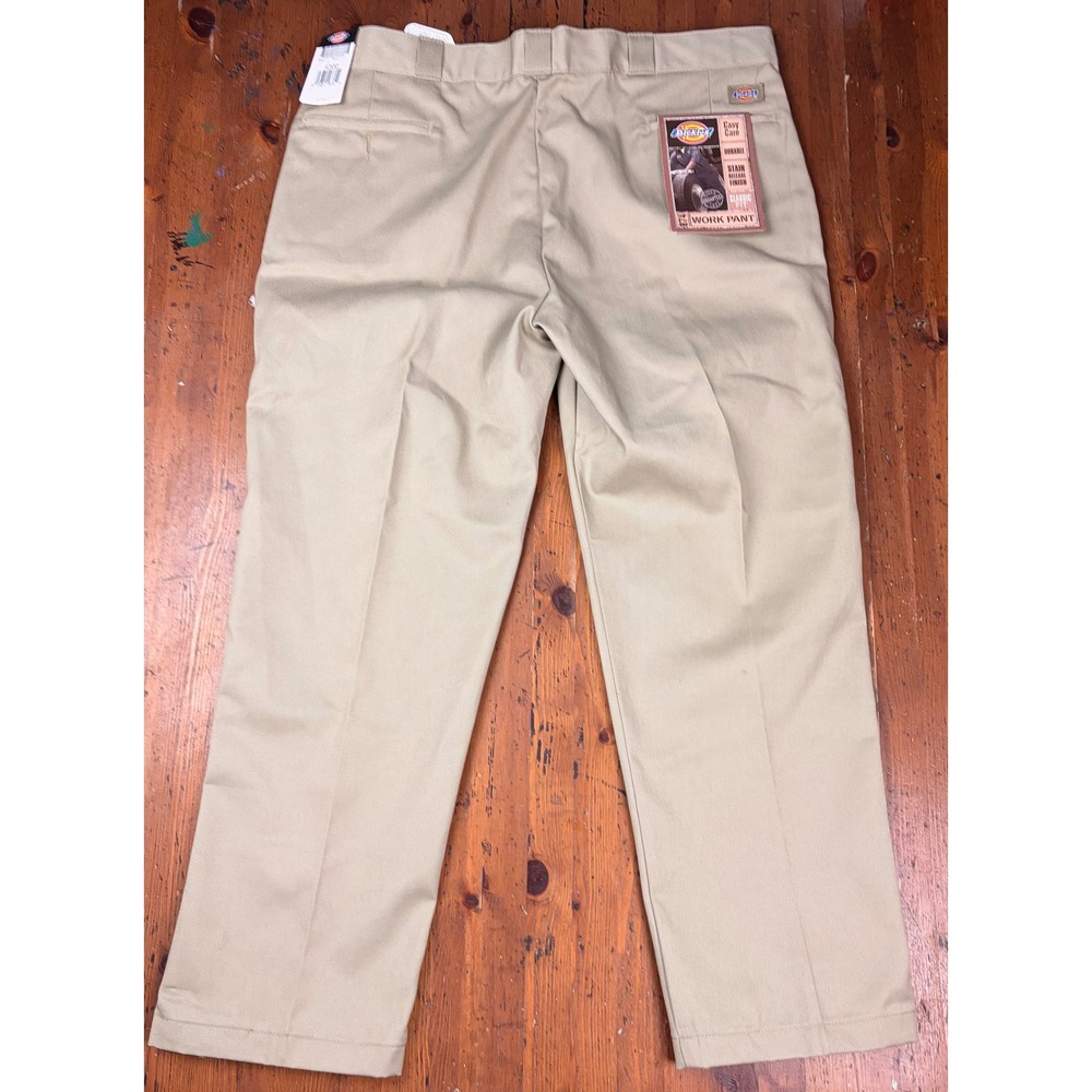 Dickies 874 Original Fit‎ Work Pants Mens 42x30 Khaki Tan Chino NWT Scotchguard - Picture 6 of 9